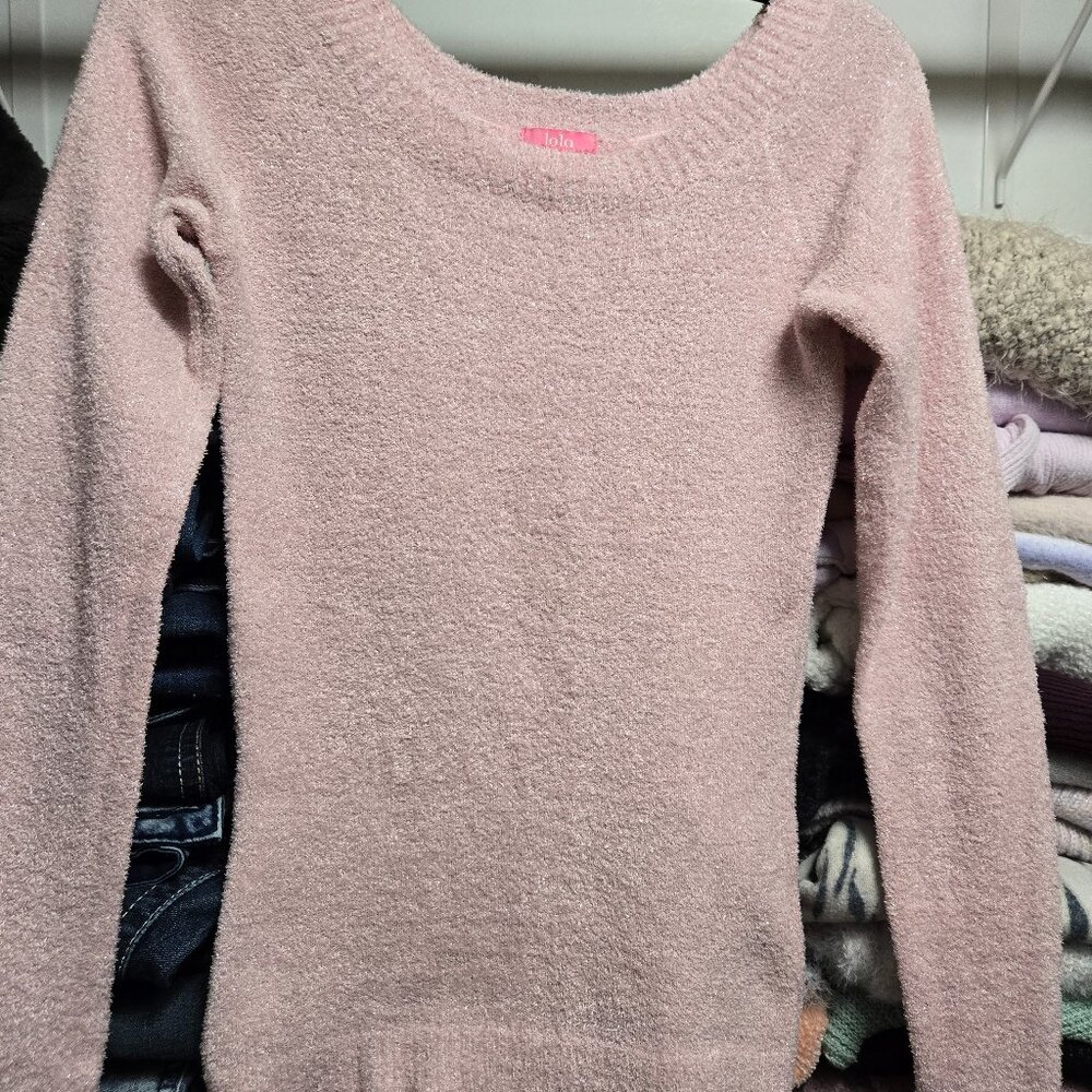 Super sparkly pink sweater